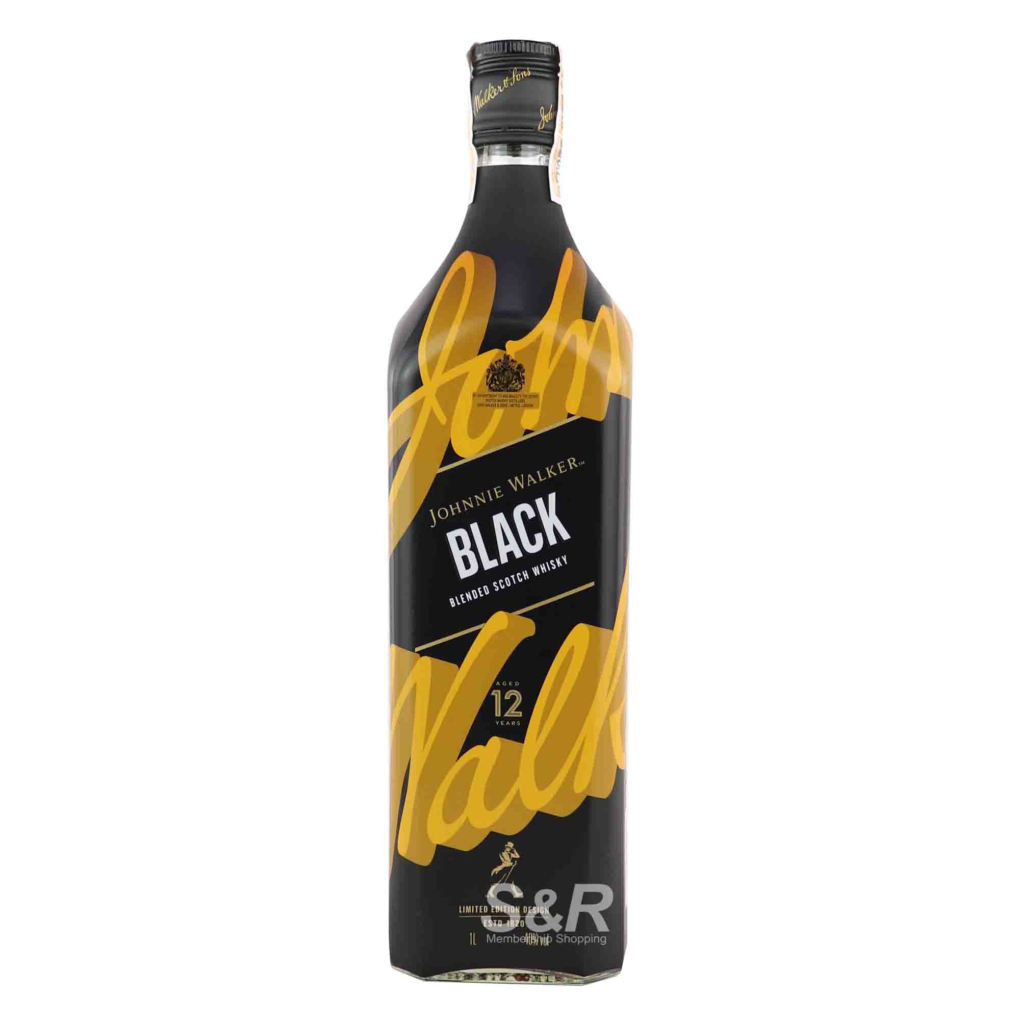Johnnie Walker Black Label Icon Blended Scotch Whisky 1L Johnnie Walker Black Label Icon Blended Scotch Whisky 1L